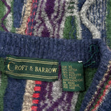 Croft & Barrow Striped Sweater - XL Multicoloured Cotton Blend
