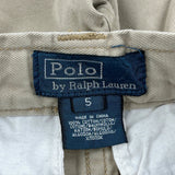 Age 5 Polo By Ralph Lauren Cargo Shorts - Small Beige Cotton