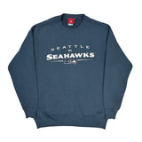 Seattle Seahawks Nfl Football Sweatshirt - Small Blue Cotton