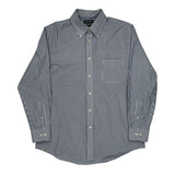 Ralph Lauren Striped Shirt - Large Blue Cotton