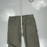 Wrangler Carpenter Trousers - 36W 34L Grey Cotton