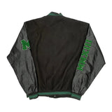 Letter B Patch Boohoo Varsity Jacket - Large Green Polyester