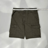 Wrangler Cargo Shorts - 34W 10L Grey Cotton