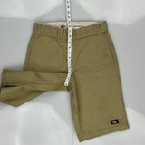 Relaxed Fit Dickies Shorts - 28W 13L Beige Polyester Blend