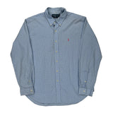 Ralph Lauren Checked Shirt - XL Blue Cotton