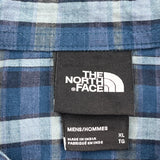 The North Face Checked Short Sleeve Shirt - XL Blue Cotton