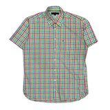 Tommy Hilfiger Checked Short Sleeve Shirt - Large Multicoloured Cotton