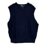 Polo By Ralph Lauren Sweater Vest - XL Navy Cotton