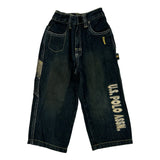 Age 3 U.S. Polo Assn. Cargo Jeans - XS Dark Wash Cotton