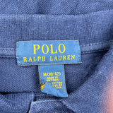 Age 8-9 Polo By Ralph Lauren Polo Shirt - Medium Navy Cotton