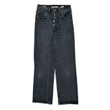 501 Levis Jeans - 24W UK 6 Grey Cotton