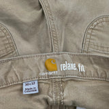 Carhartt Cargo Trousers - 29W UK 10 Khaki Cotton