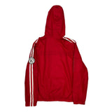 Tommy Hilfiger Logo On Chest And Sleeve Tommy Hilfiger Striped Jacket - Large Red Polyester