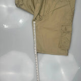 Lee Cargo Cargo Shorts - 34W 9L Beige Cotton