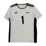 Wave Adidas Football Jersey - Large Black Polyester