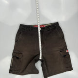 Quiksilver Cargo Shorts - 33W 10L Brown Cotton