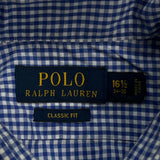 Polo By Ralph Lauren Checked Shirt - Large Blue Cotton