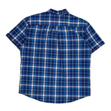 Tommy Hilfiger Checked Short Sleeve Shirt - XL Blue Cotton