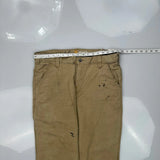 Carhartt Carpenter Trousers - 34W 30L Khaki Cotton