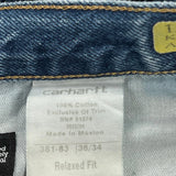 Carhartt Jeans - 36W 34L Blue Cotton