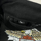 Motorcycles Harley Davidson Graphic Jacket - Large Black Cotton