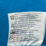 Blank Hanes Single Stitch T-Shirt - 2XL Blue Cotton