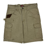 Wrangler Cargo Carpenter Shorts - 36W 10L Khaki Cotton