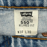 Made In USA Levis 550 Jeans - 34W 30L Light Wash Cotton