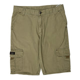 Wrangler Cargo Shorts - 30W UK 10 Khaki Cotton