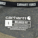 Carhartt T-Shirt - Large Green Cotton