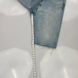 501 Levis Denim Shorts - 36W 12L Light Wash Cotton
