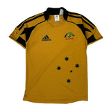 Age 12 Adidas Cricket Australia Football Shirt - Medium Yellow Polyester