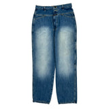 Francois Girbaud Wide Leg Jeans - 32W 31L Blue Cotton