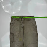 Carhartt Double Knee Carpenter Pants - 36W 32L Gray Cotton