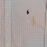 Ralph Lauren Checked Shirt - XL Blue Cotton
