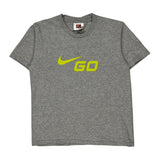 Nike T-Shirt - Small Gray Cotton