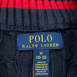 Age 10-12 Polo By Ralph Lauren 1/4 Zip - Medium Navy Cotton