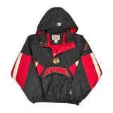 Chicago Blackhawks Starter Graphic Jacket - 2XL Black Nylon