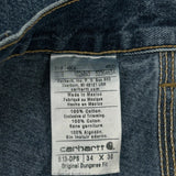 Carhartt Carpenter Jeans - 32W 30L Blue Cotton