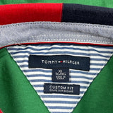 Tommy Hilfiger Spellout Polo Shirt - XL Navy Cotton