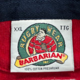 Hockey Night Barbarian Nhl Rugby Shirt - 2XL Navy Cotton