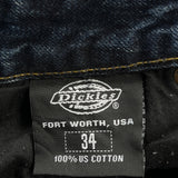 Dickies Jeans - 32W 28L Dark Wash Cotton
