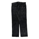 Dickies Carpenter Pants - 33W 31L Black Cotton