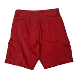 Wrangler Cargo Shorts - 33W 9L Red Cotton