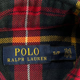 Polo By Ralph Lauren Checked Flannel Shirt - Small Multicoloured Cotton