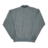 Orvis Collared Sweatshirt - Large Grey Cotton Blend