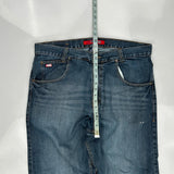 Mecca Wide Leg Jeans - 39W 32L Blue Cotton