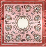 Anyyou Fashion Premium Satin Square Scarf – Elegant Pink Silk-Feel Neckwrap for Women