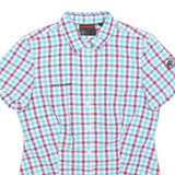 MAMMUT Womens Blue & Purple Check Shirt S Lightweight Polyester Blend Summer