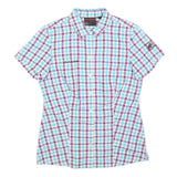 MAMMUT Womens Blue & Purple Check Shirt S Lightweight Polyester Blend Summer